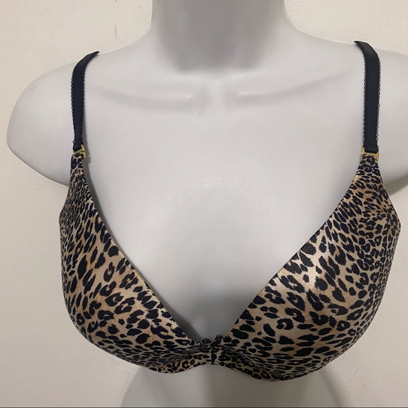 RARE Victoria's Secret Leopard Print Air Push-Up Bra Size 36D - Picture 10 of 12